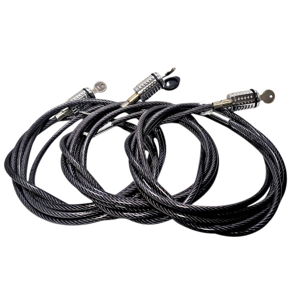 3 Heininger 10' SportsRack Heavy Duty Cable Locks